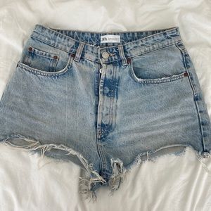Zara high rise shorts